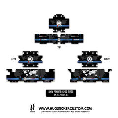 BMW R1200/1250 GS & GS Adventure Sticker – 'World Map' Design - HUGSTICKERCUSTOM 