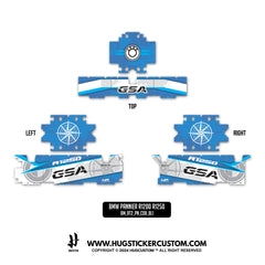 BMW R1200/1250 GS & GS Adventure Sticker – 'Compass' Design - HUGSTICKERCUSTOM 