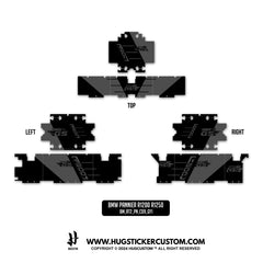 Pannier Sticker for BMW GS & GS Adventure 1200/1250 '40 Year' Design - HUGSTICKERCUSTOM 