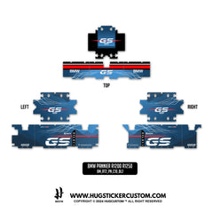 Pannier Sticker for BMW GS & GS Adventure 1200/1250 'Adventure' Design - HUGSTICKERCUSTOM 