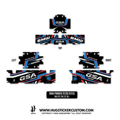 Pannier Sticker for BMW GS & GS Adventure 1200/1250 'APRS23' Design - HUGSTICKERCUSTOM 