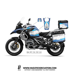 BMW R1200/1250 GS & GS Adventure Sticker – 'HP' Design - HUGSTICKERCUSTOM 