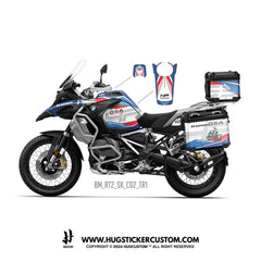 BMW R1200/1250 GS & GS Adventure Sticker – 'HP' Design - HUGSTICKERCUSTOM 