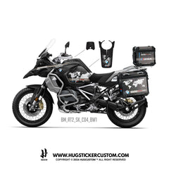 BMW R1200/1250 GS & GS Adventure Sticker – 'World Map' Design - HUGSTICKERCUSTOM 