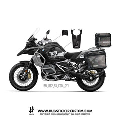 BMW R1200/1250 GS & GS Adventure Sticker – 'World Map' Design - HUGSTICKERCUSTOM 