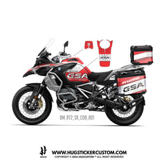 BMW R1200/1250 GS & GS Adventure Sticker – 'Compass' Design - HUGSTICKERCUSTOM 