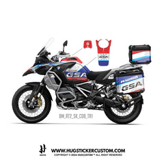 BMW R1200/1250 GS & GS Adventure Sticker – 'Compass' Design - HUGSTICKERCUSTOM 