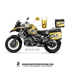 BMW R1200/1250 GS & GS Adventure Sticker – 'APRS23' Design - HUGSTICKERCUSTOM 