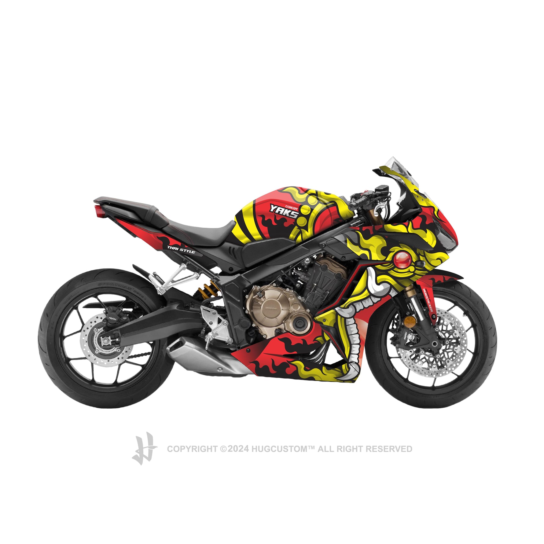 CBR650R 2019-2021 Sticker - 'Yak' Design - HUGSTICKERCUSTOM 
