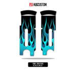 Front Fork Cover for Cruiser (FXBB) 2015-2026 - 'Flame' Design - HUGSTICKERCUSTOM