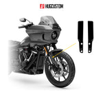 Front Fork Cover for Cruiser (FXLRST) 2015-2026 - 'Black' Design - HUGSTICKERCUSTOM 