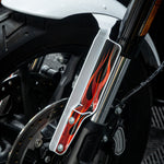 Front Fork Cover for Cruiser (FXLRST) 2015-2026 - 'Flame' Design - HUGSTICKERCUSTOM
