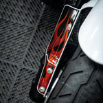 Front Fork Cover for Cruiser (FXLRST) 2015-2026 - 'Flame' Design - HUGSTICKERCUSTOM