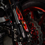 Front Fork Cover for Cruiser (FXLRST) 2015-2026 - 'Flame' Design - HUGSTICKERCUSTOM