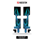 Front Fork Cover for Touring RG (FLTRXST) 2015-2026 - 'Flame' Design - HUGSTICKERCUSTOM 