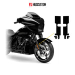 Front Fork Cover for Touring SG (FLHXST) 2015-2026 - 'Black' Design - HUGSTICKERCUSTOM 