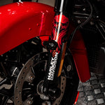 Front Fork Cover for Touring SG (FLHXST) 2015-2026 - 'Eagle' Design - HUGSTICKERCUSTOM 