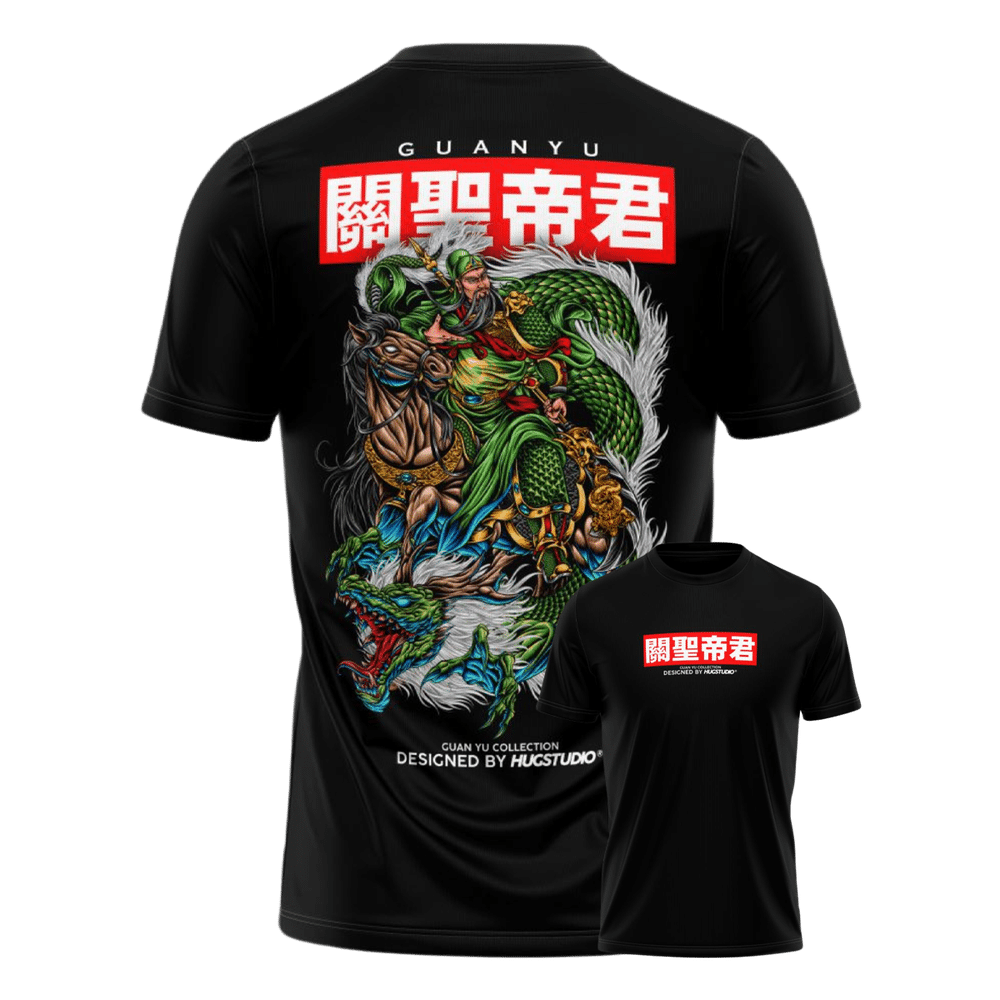 Hugstudio original T-shirt 'Guan yu & Red Hare' - HUGSTICKERCUSTOM 