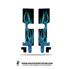 Sticker Kits for Harley-Davidson Front Fork Cover - 'Flame' Design