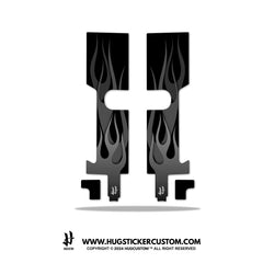 Sticker Kits for Harley-Davidson Front Fork Cover - 'Flame' Design