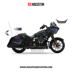 HUGSHIELD Sticker Kit for Touring RG (FLTRX) (2015-2023) - 'Club Style' Design - HUGSTICKERCUSTOM 