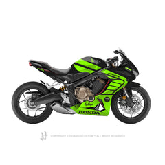 Honda CBR650R 2019-2021 Sticker - 'Race Wing' Design - HUGSTICKERCUSTOM 