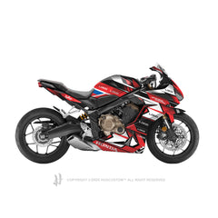 Honda CBR650R 2019-2021 Sticker - 'Racing' Design - HUGSTICKERCUSTOM 