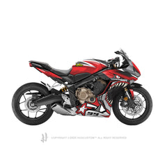 Honda CBR650R 2019-2021 Sticker - 'Shark 2' Design - HUGSTICKERCUSTOM 