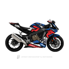 Honda CBR1000RR Fireblade 2017-2020 Sticker - 'Wolf' Design - HUGSTICKERCUSTOM 