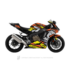 Honda CBR1000RR Fireblade 2017-2020 Sticker - 'Wolf' Design - HUGSTICKERCUSTOM 