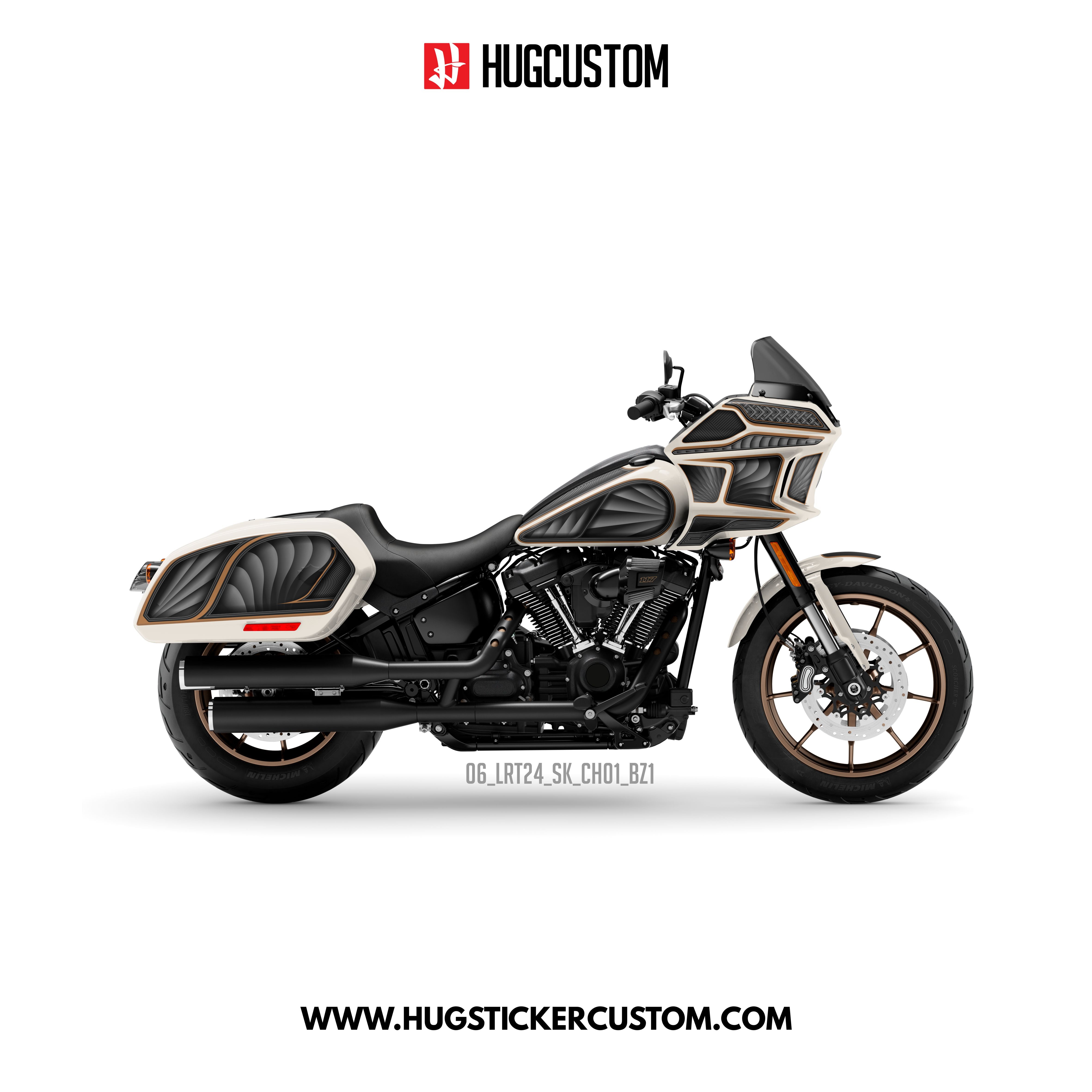 HUGCUSTOM Sticker Kit for Cruiser LRST (FXLRST) (2017-2025) - 'Chicano Style' Design - HUGSTICKERCUSTOM 