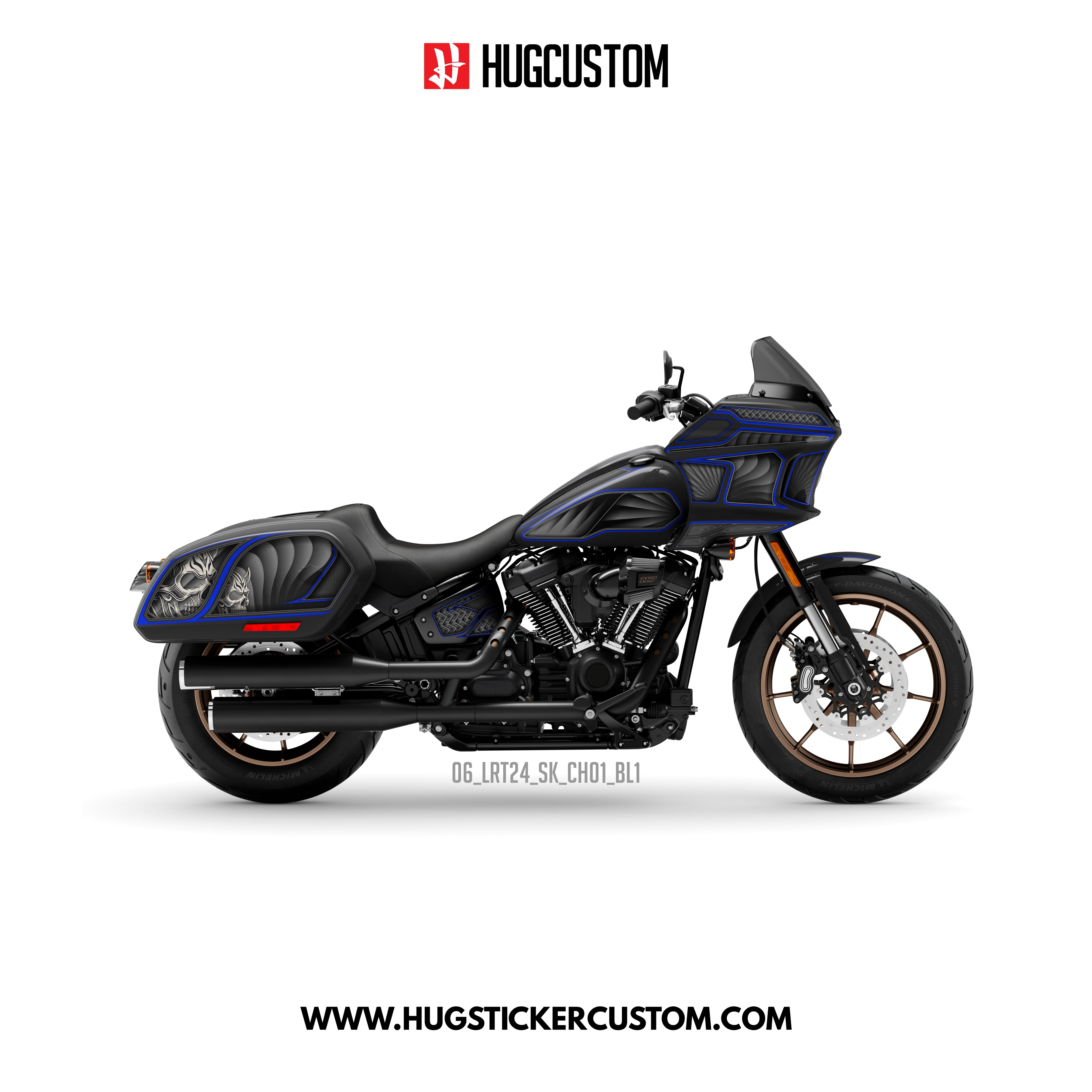 HUGCUSTOM Sticker Kit for Cruiser LRST (FXLRST) (2017-2025) - 'Chicano Style' Design - HUGSTICKERCUSTOM 