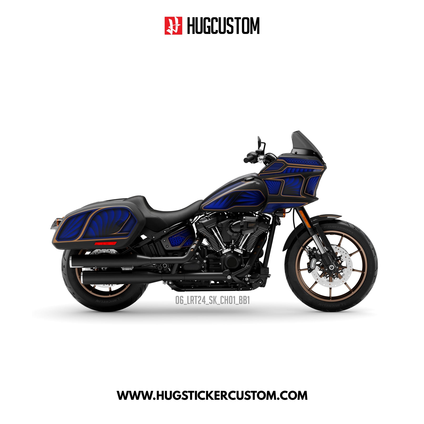 HUGCUSTOM Sticker Kit for Cruiser LRST (FXLRST) (2017-2025) - 'Chicano Style V.2' Design - HUGSTICKERCUSTOM 
