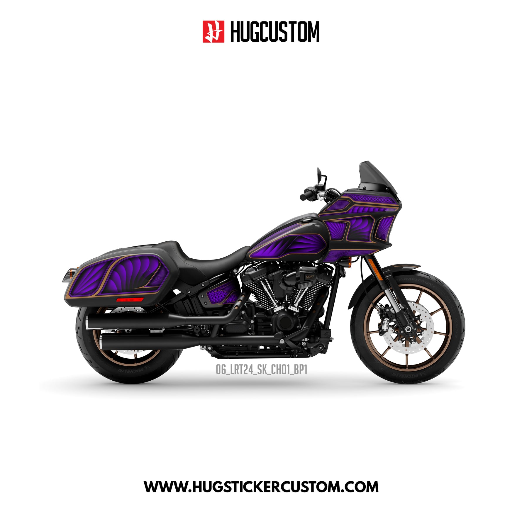 HUGCUSTOM Sticker Kit for Cruiser LRST (FXLRST) (2017-2025) - 'Chicano Style V.2' Design - HUGSTICKERCUSTOM 