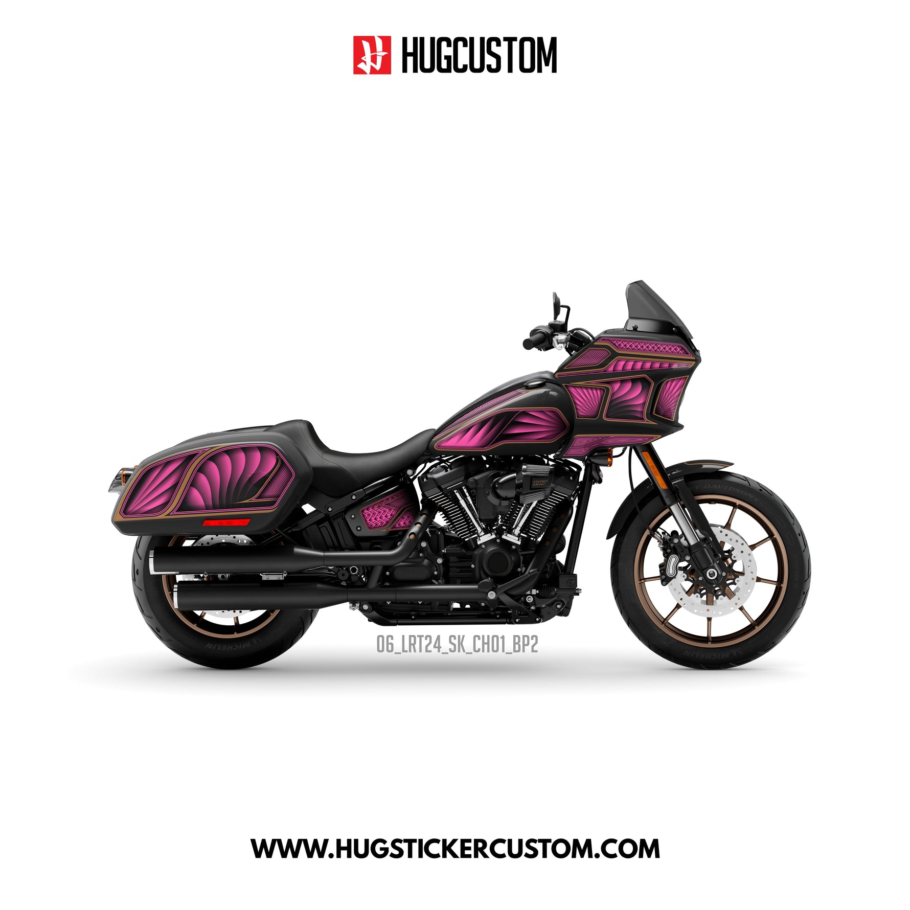 HUGCUSTOM Sticker Kit for Cruiser LRST (FXLRST) (2017-2025) - 'Chicano Style V.2' Design - HUGSTICKERCUSTOM 