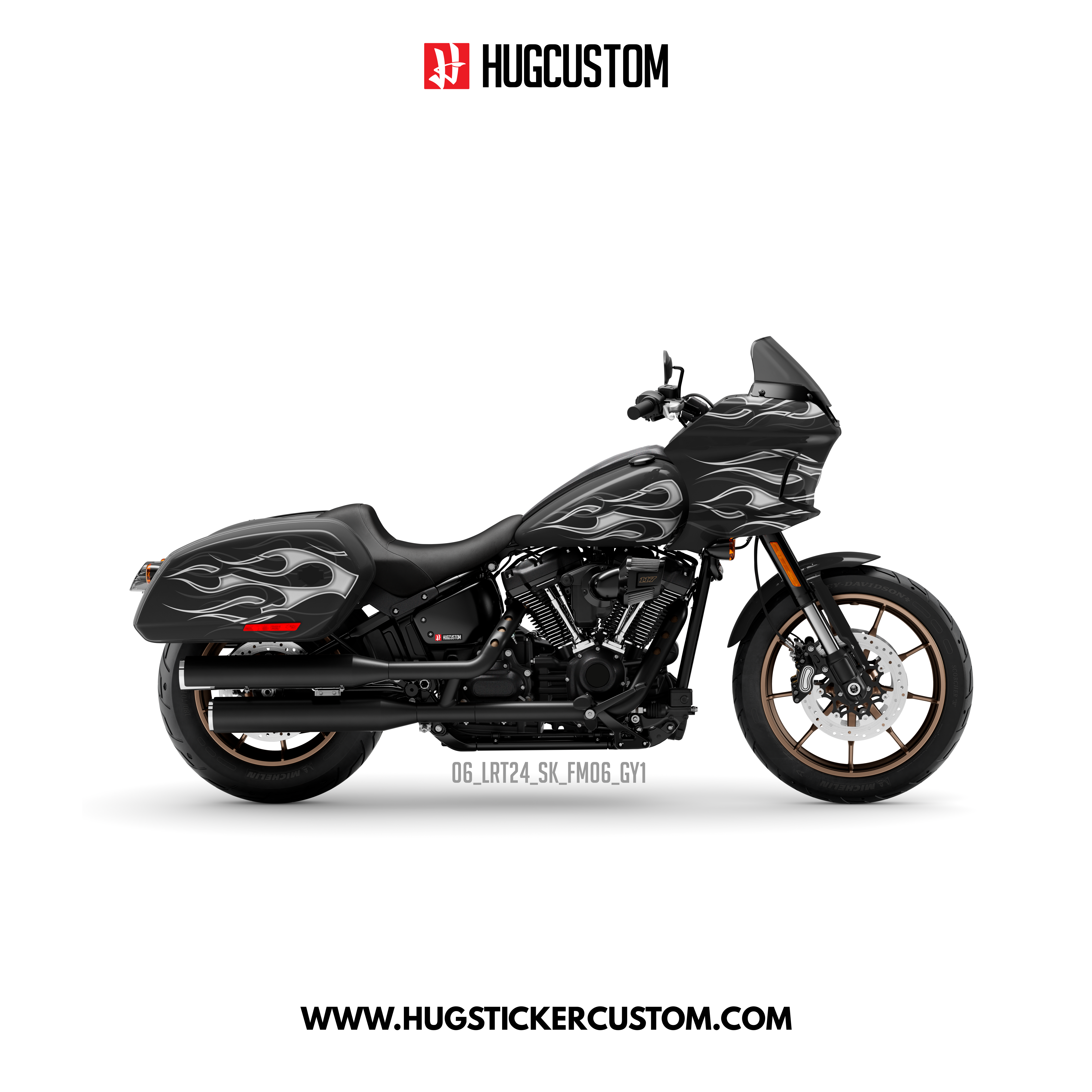 HUGCUSTOM Sticker Kit for Cruiser LRST (FXLRST) (2017-2025) - 'Ember Legacy' Design - HUGSTICKERCUSTOM 