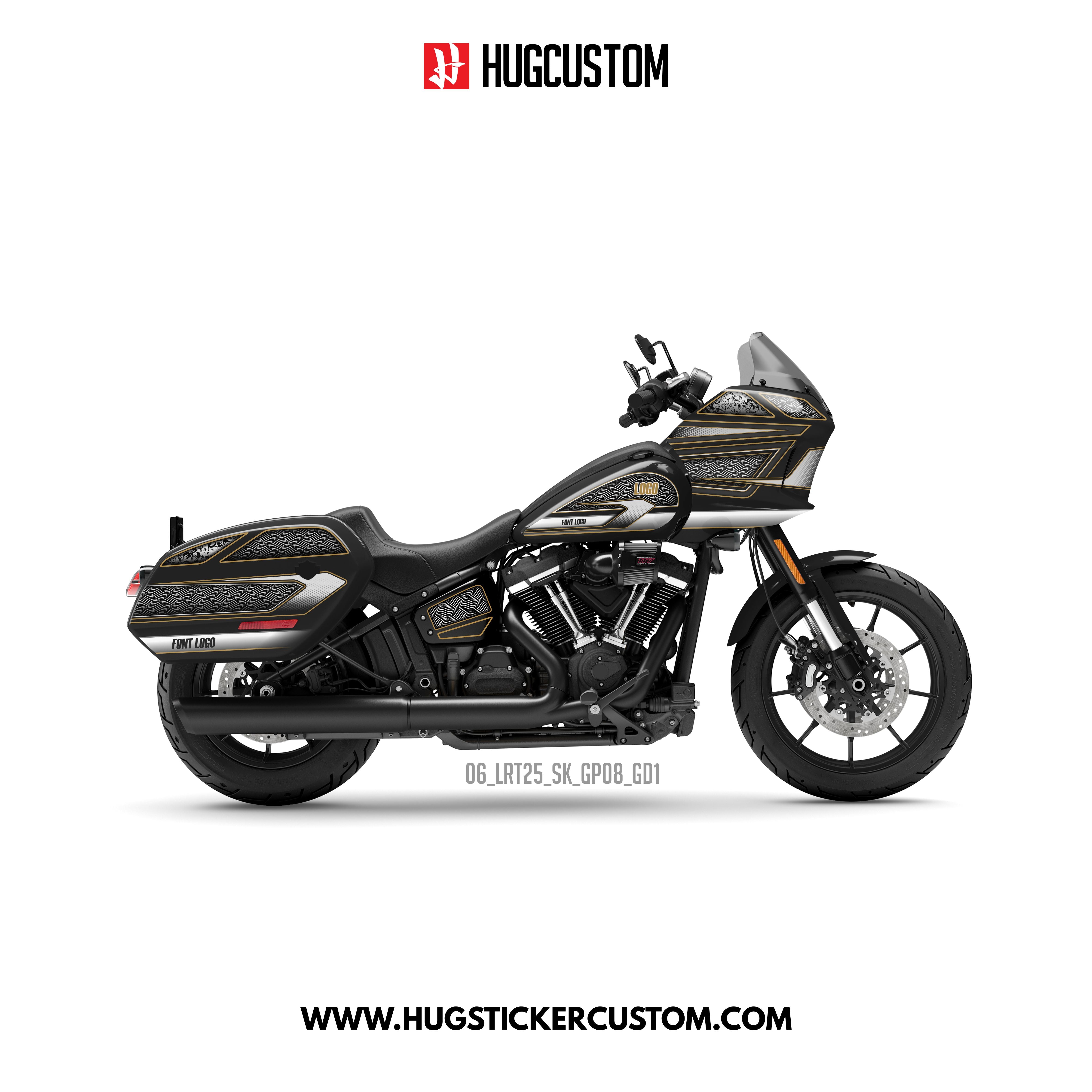 HUGCUSTOM Sticker Kit for Cruiser LRST (FXLRST) (2017-2025) - 'High Roller' Design - HUGSTICKERCUSTOM 