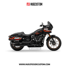 HUGCUSTOM Sticker Kit for Cruiser LRST (FXLRST) 2017-2025 - 'Horizon Speed' Design - HUGSTICKERCUSTOM 