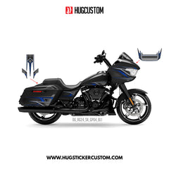HUGCUSTOM Sticker Kit for Touring RG (FLTRX) (2024-2025) - 'Club Style' Design - HUGSTICKERCUSTOM 