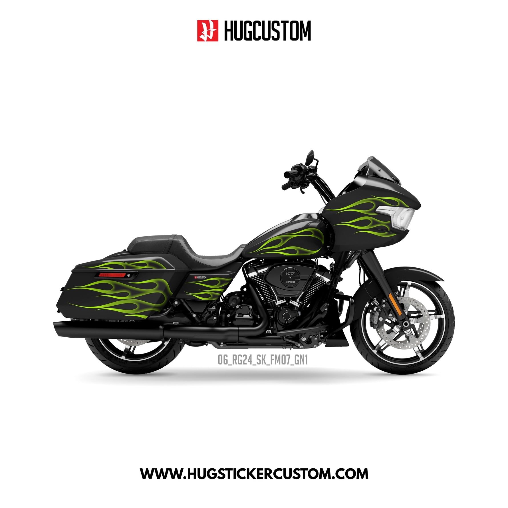 HUGCUSTOM Sticker Kit for Touring RG (FLTRX) (2024-2026) - 'Ember Shade' Design - HUGSTICKERCUSTOM 