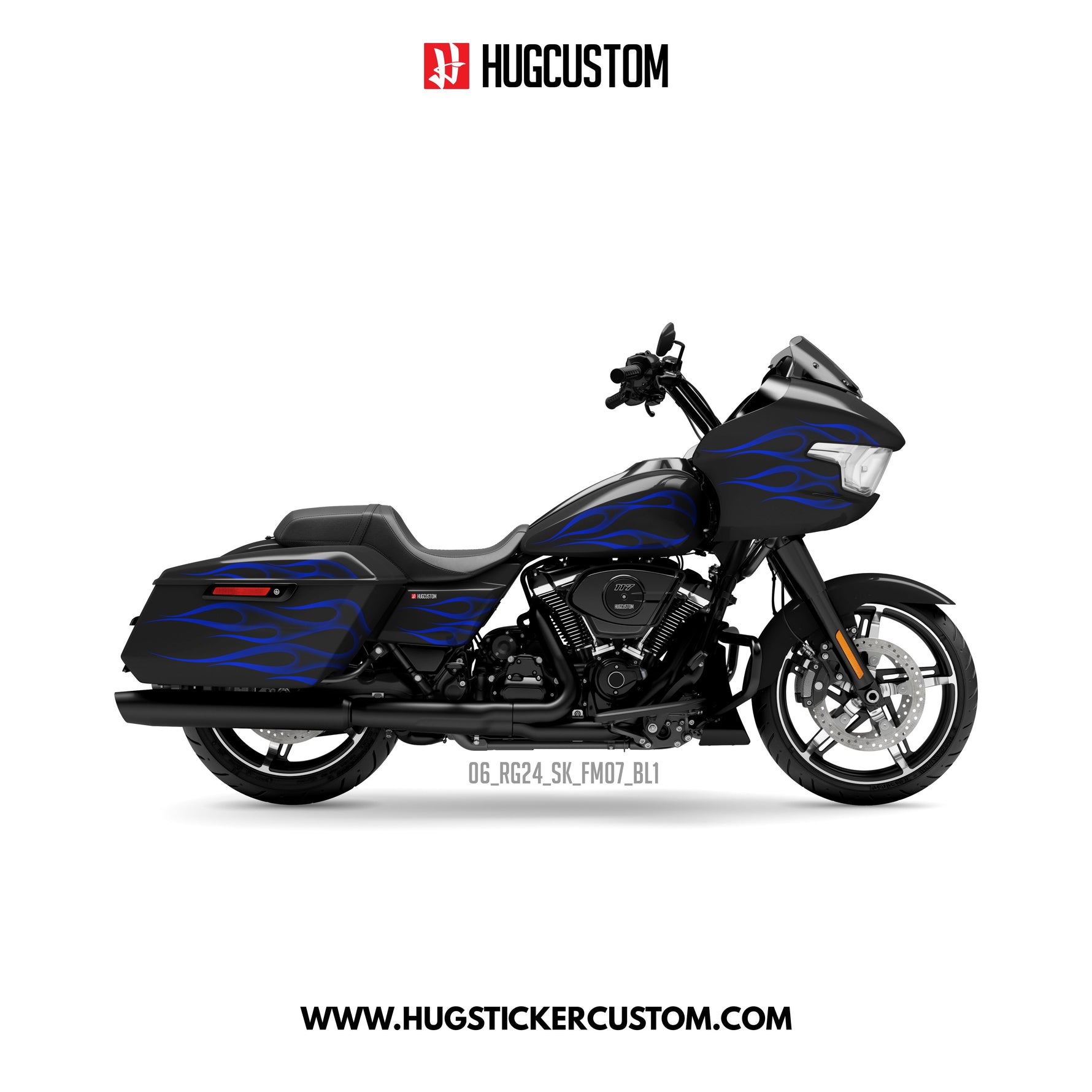 HUGCUSTOM Sticker Kit for Touring RG (FLTRX) (2024-2026) - 'Ember Shade' Design - HUGSTICKERCUSTOM 