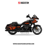 HUGCUSTOM Sticker Kit for Touring RG (FLTRX) (2024-2026) - 'Wolf' Design - HUGSTICKERCUSTOM 