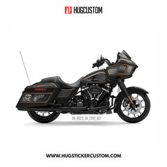 HUGCUSTOM Sticker Kit for Touring RG (FLTRXS/FLTRXST) (2015-2023) - 'Chicano Style' Design - Bronze - HUGSTICKERCUSTOM 