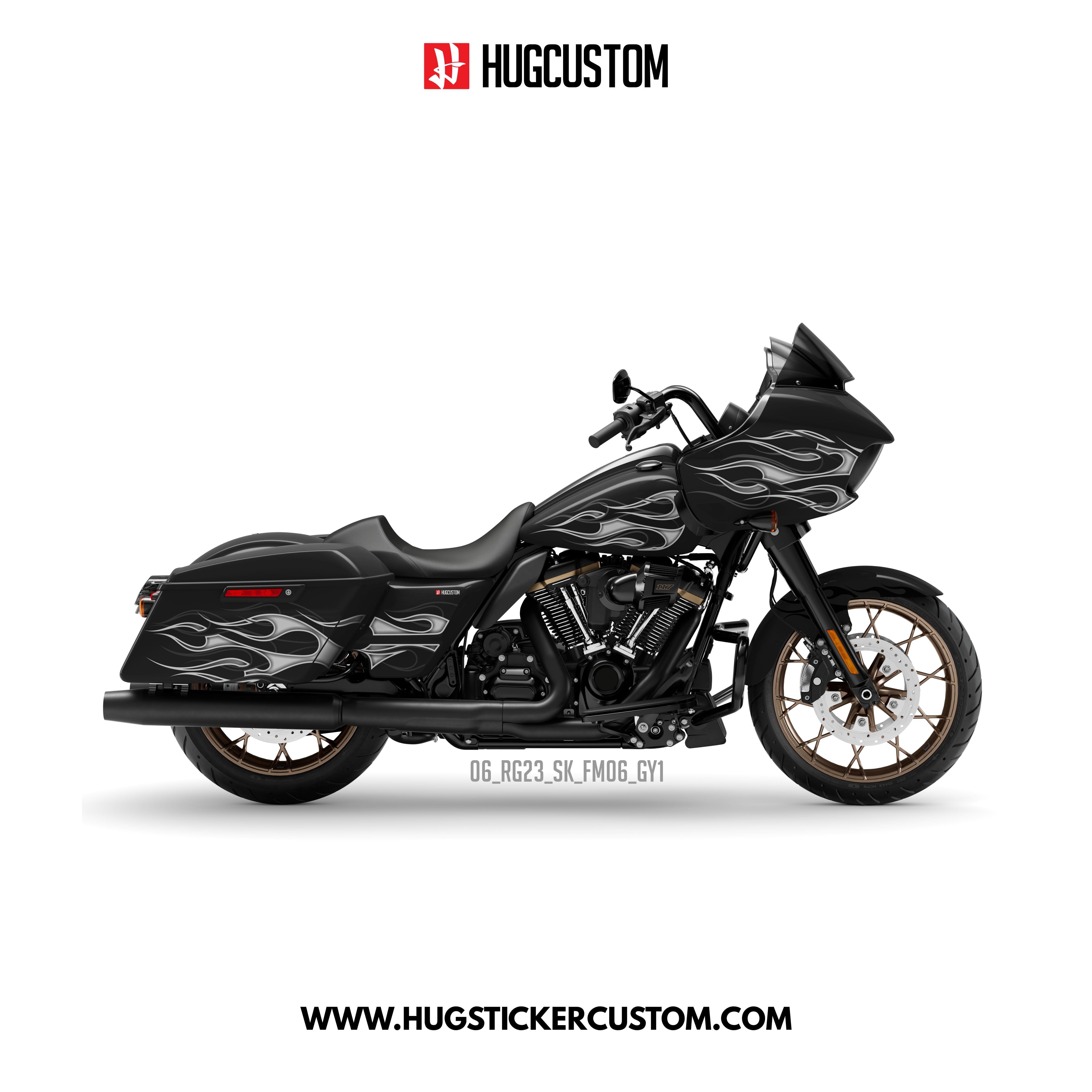 HUGCUSTOM Sticker Kit for Touring RG (FLTRXS/FLTRXST) (2015-2023) - 'Ember Legacy' Design - HUGSTICKERCUSTOM 