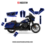 HUGCUSTOM Sticker Kit for Touring SG (FLHX) (2024-2025) - 'HiveX' Design - HUGSTICKERCUSTOM 
