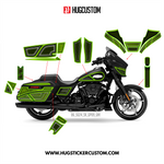 HUGCUSTOM Sticker Kit for Touring SG (FLHX) (2024-2025) - 'HiveX' Design - HUGSTICKERCUSTOM 