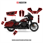 HUGCUSTOM Sticker Kit for Touring SG (FLHX) (2024-2025) - 'HiveX' Design - HUGSTICKERCUSTOM 