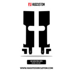 HUGSHIELD™ Front Fork Cover for Touring RG (FLTRXST) 2015-2025 - 'Black' Design - HUGSTICKERCUSTOM 