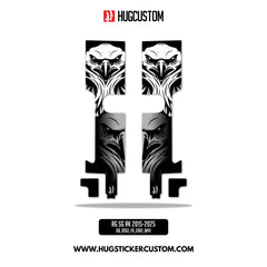 HUGSHIELD Front Fork Cover for Touring RG (FLTRXST) 2015-2025 - 'Eagle' Design - HUGSTICKERCUSTOM 