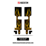 HUGSHIELD™ Front Fork Cover for Touring RG (FLTRXST) 2015-2025 - 'Flame' Design - HUGSTICKERCUSTOM 